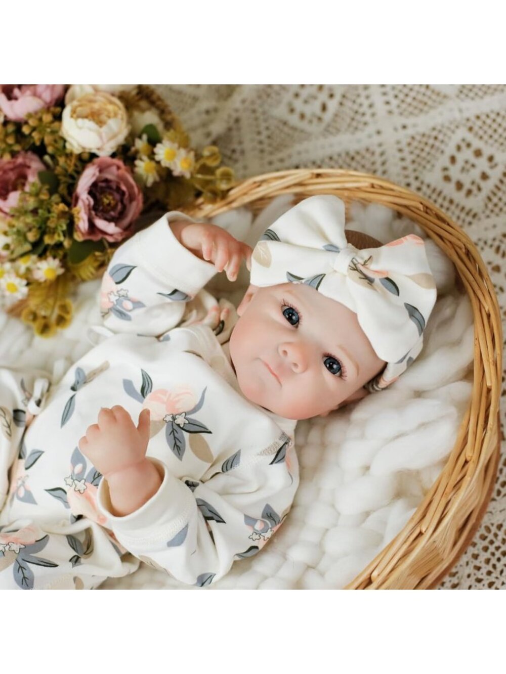 20in Lifelike Reborn Baby Doll Girl Soft Vinyl Realistic Veins Newborn